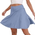 thumbnail image 5 of GUACER Womens Athletic Skorts V-Cross High Waisted A-Line Tennis Skirt with Pockets Active Golf Skater Skort Mini Skirt, 5 of 6