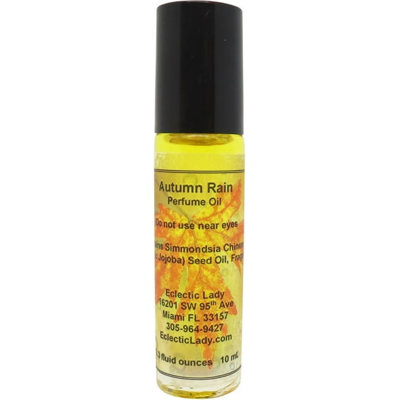 Autumn Rain Perfume Oil, 0.3 Oz Portable Roll-On Fragrance