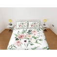 thumbnail image 2 of Rosas Juego de Funda Nórdica Colcha Bohemia, Floral Dorm Boho Ropa de Cama Funda de almohada, 2 of 4