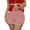 Red, variant on Ahabrexf Elastic Waist Pants for Women, Casual Striped Shorts with Drawstring, Soft Polyester Fabric