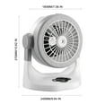 thumbnail image 3 of Mini Spray Fan Air Conditioner Fan Mini Colorful Lights USB Fan Spray Humidify Portable Rechargeable Low Noise Misting Fan for Bedroom,Office,Living Room, 3 of 7