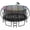 Black, variant on CITYLE Trampoline 1500LBS 12 14 15 16 FT Trampoline for Kids and Adults with Lights, 14FT Trampoline with Enclosure Net, Basketball Hoop, Heavy Duty Trampolines Outdoor