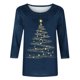 thumbnail image 3 of Neewe Womens Crewneck Long Sleeve Tops MXsual Dots Fall Christmas 2025 Tshirts Shirts, 3 of 5