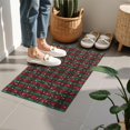 thumbnail image 4 of Red and Green Plaid Christmas Snow Pattern Door Rugs,Washable Non Slip Door Mats Indoor,Decorative Door Mats,Entry Mat Indoor for Entrance,Bedroom,Kitchen,Bathroom,16"x24", 4 of 6