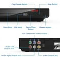 thumbnail image 4 of Full HD 1080P Home DVD Player Multimedia Digital TV Disc Player ,Portable, 4 of 6