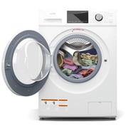 KoolMore 4.5 cu. ft. Large Capacity Stackable Front Load Washing Machine in White.