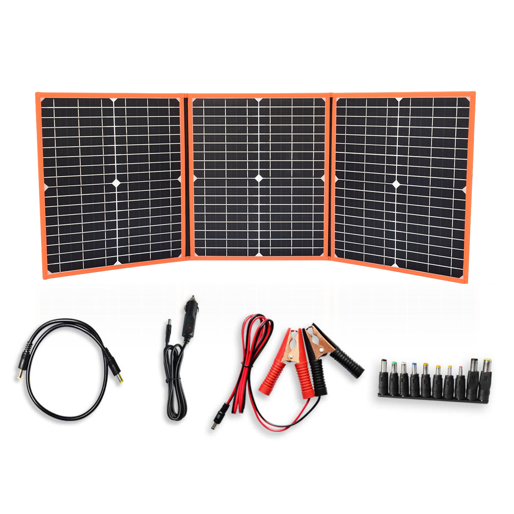 XINPUGUANG 60W 12V Foldable Solar Panel Kit Portable Solar Charger USB
