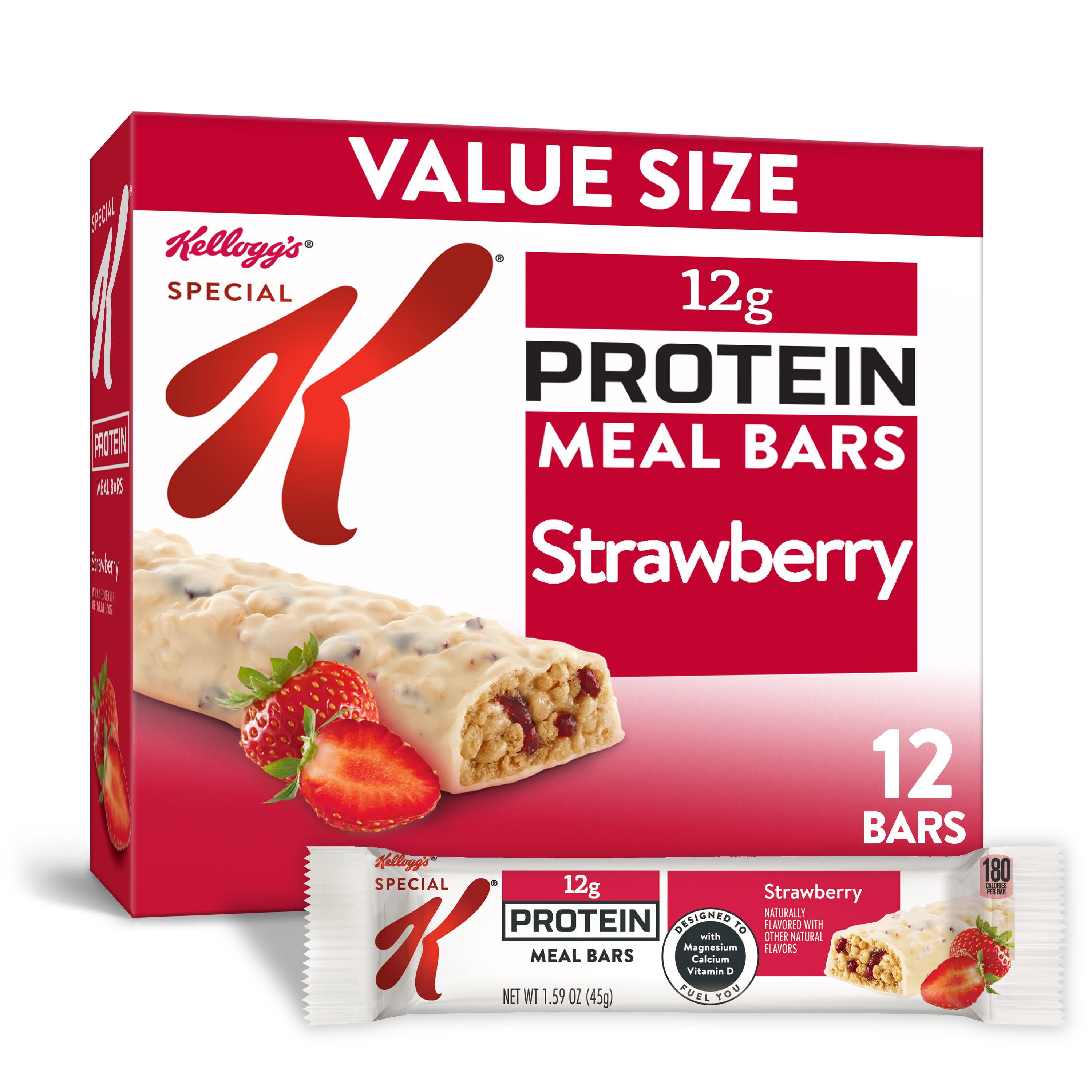 Kellogg's Special K, Protein Meal Bars, Strawberry, Value Pack, 12 Ct