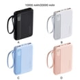 thumbnail image 3 of Guardoinrt Banque d'Alimentation Compacte Portable Charge Partout Charge Rapide de l'Alimentation avec Cordon de Grande Capacité 10 000mAh, 3 of 6