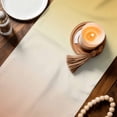 thumbnail image 3 of Burnt Orange Yellow Ombre Table Runner 70 Inches, Contemporary Art Abstract Aesthetics Bed Runner Dresser Scarves Tabletop for Indoor Outdoor Parties/Ceremony/Banquet, 13" x 70", 3 of 9