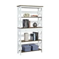 thumbnail image 4 of Oxford 4 Tier Bookcase with Drawer, Driftwood and White, 4 of 6