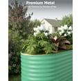 thumbnail image 3 of Aoile Raised Garden Bed Outdoor, 2x8x2 Ft Large Metal Planter Box for Vegetables, Fruits, Flower, Green, 3 of 7