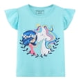thumbnail image 4 of Camisetas para niña HILEELANG Summer Volantes de manga corta x3, 4 of 9