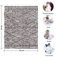 thumbnail image 4 of Black Geometric Diamond Striped Pattern Blanket,Comfortable Soft Flannel Throw Blanket,All Season,Warm Lightweight Blankets for Sofa Bed Couch Living Room Chair,30"x40", 4 of 4