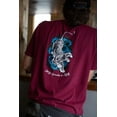 thumbnail image 3 of Teton Gravity Research Men's T-Shirt X Jerry Garcia Tiger Short Sleeve Tee (Small, Burgundy), 3 of 5