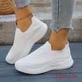 thumbnail image 5 of Bkhluea Women Knit Slip On Walking Shoes Lightweight Comfortable Footwear For Daily Travel Outdoor Activities, 5 of 7
