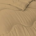 thumbnail image 5 of D.N.G. BEDDINGS 5 Piece Luxury Wavy Stitching Comforter Set Super Soft, All Season, 800 Thread Count, 100% Egyptian Cotton, With 6 Corner Tabs, King/California King Size Taupe Color, 5 of 6