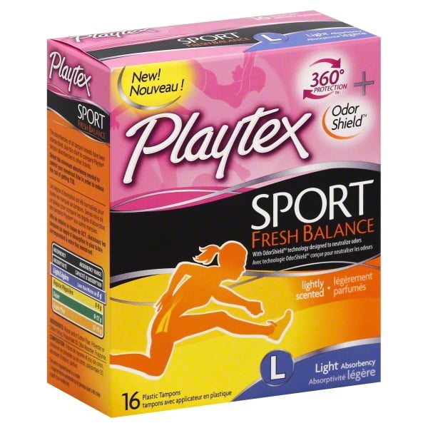 Playtex Sport Fresh Balance Tampon, Light Scented 16 ea