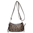 thumbnail image 5 of Bolso de mano con lazo y estampado de leopardo para mujer, moderno, de un solo hombro, estilo baguette francés, para primavera de 2025, 5 of 5