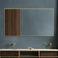 thumbnail image 3 of 59"x35" Gold Modern Full Length Mirror, 3 of 7