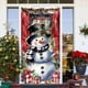 thumbnail image 3 of Cortina festiva para la puerta con muñecos de nieve para la temporada navideña, adorno para colgar en interiores y exteriores, puerta de la casa, ventana, pared, fiesta, celebración, pieza d..., 3 of 6