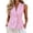Pink, variant on Smupbvky Womens Striped Vests Notched Lapel 2 Pearl Button up Sleeveless Tops Dressy Casual Waistcoat Slim Fit (XL, Yellow)