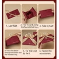 thumbnail image 4 of 50pcs/lot Candy Bags Paper Folding Box Wedding Souvenir Present Package with Bownot for Guest Giveaways (wine red,L（17*10*10cm）), 4 of 7