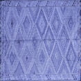 thumbnail image 1 of Ahgly Company Machine Washable Indoor Square Southwestern Blue Country Area Rugs, 5' Square, 1 of 4