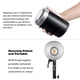 thumbnail image 5 of ML60 Portable Studio Luz LED Fotografía de retrato Luz de relleno 60W 5600K CRI96 TLCI97 16 grupos 32 canales Pantalla LCD 8 efectos Modo de silencio Soporte Godox con bolsa de transporte Godox Lámpara de Fotografía, 5 of 5
