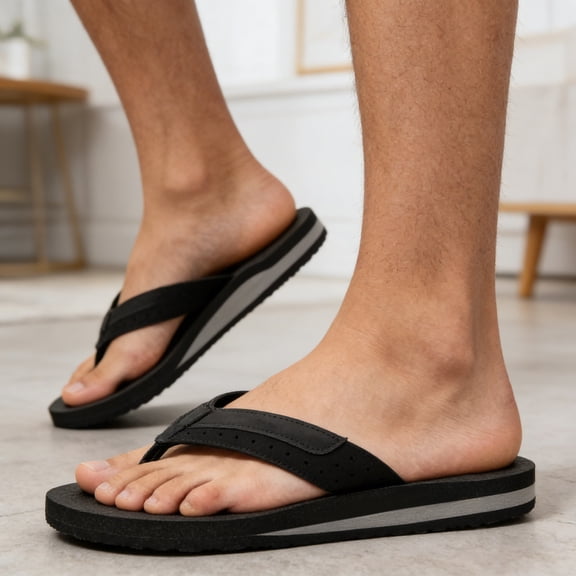 Flip Flops Men Arch Support Summer Flip Flops Comfortable Thong Travel Casual Slip On Outdoor Walking Open Toe Sandals Men