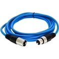 thumbnail image 2 of Seismic Audio SAXLX-6, Blue 6 Foot XLR Patch Cable, 2 of 3