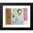 thumbnail image 2 of Wassily Kandinsky 14x12 Black Modern Framed Museum Art Print Titled - Parties Diverse (1940), 2 of 5