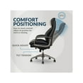 thumbnail image 5 of La-Z-Boy Nova High Back Modern Faux Leather Executive Office Chair in Black, 5 of 8