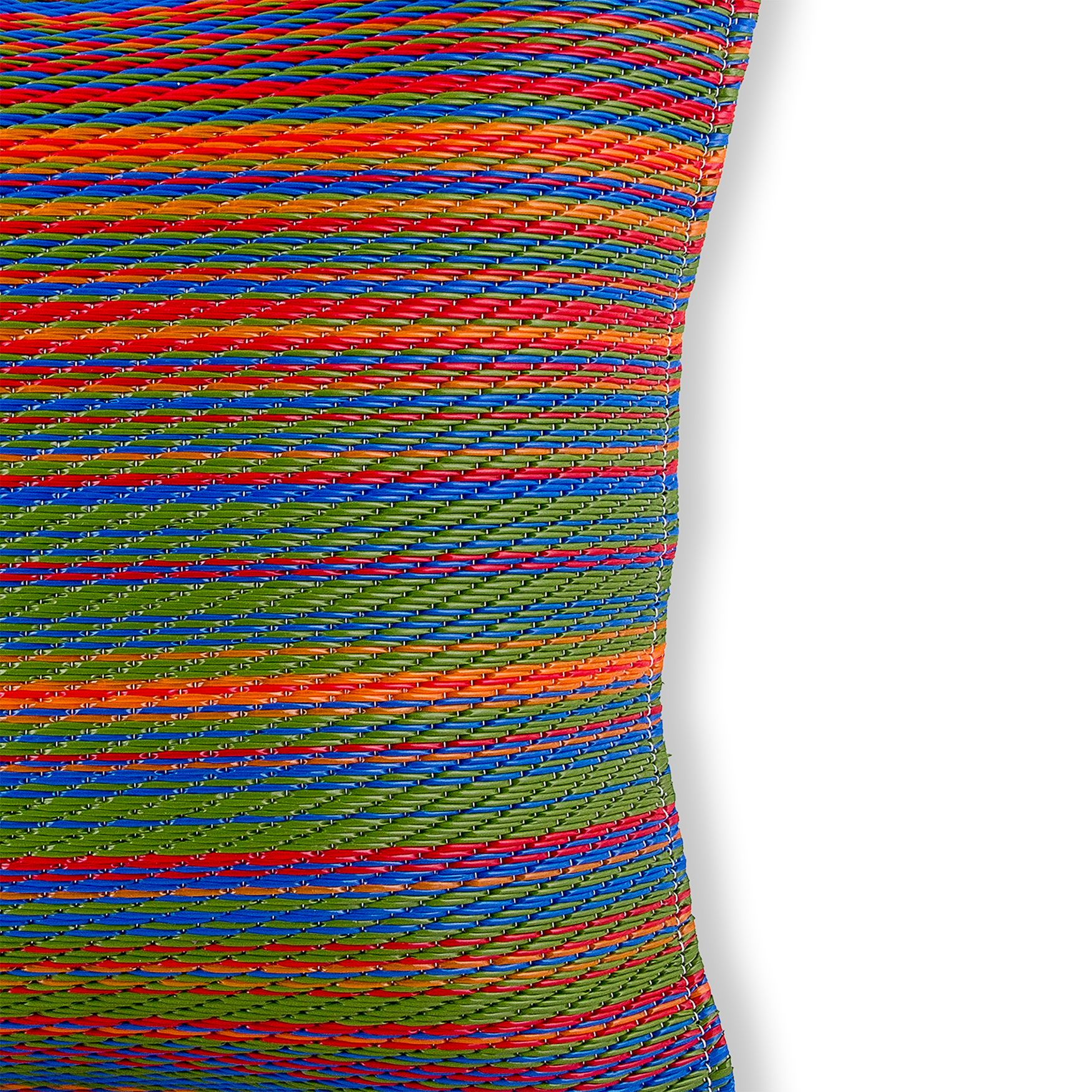 Fab Habitat Outdoor Premium Recycled Plastic Pillow - Waterproof, Fade Resistant - Striped - Patio, Porch, Deck, Balcony - Cancun - Multicolor - 16.5" x 16.5"