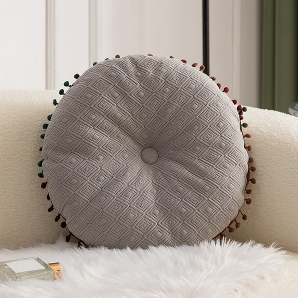 Cojín de terciopelo de estilo escandinavo, multicolor, decorativo para sofá, cama y oficina (gris, naranja, azul, rosa y blanco) - 40 x 40 cm