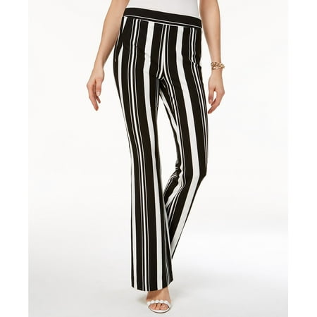 - INC International Concepts Striped Ponte-Knit Bootcut Pants Infinity Stripe 16
