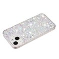 thumbnail image 2 of Allytechgroup Glitter Bling Case Compatible with Apple iPhone 13 for Girls Women, Slim Fit Soft TPU Back Cover Anti-Scratch Bumper Shockproof Phone Case for iPhone 13, White, 2 of 5