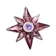 thumbnail image 5 of Broche de Solapa Salvador Elegante de Diamantes de Imitación Estrella para Día de Acción de Gracias Fiesta Rojo, 5 of 10