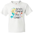 thumbnail image 3 of Inktastic 100 Magical Days of School with Blue Mermaid and Fish Youth T-Shirt, 3 of 5