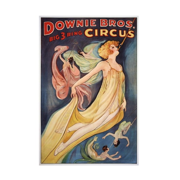 Trademark Fine Art 'Circus 2' Canvas Art by Vintage Lavoie