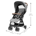 thumbnail image 3 of Cochecito autoplegable Evenflo GOLD Otto, cochecito para bebé, compacto y ligero, plegado por gravedad, automático, se adapta a asiento de coche infantil, cochecitos, cochecitos de viaje ligeros, 3 of 5