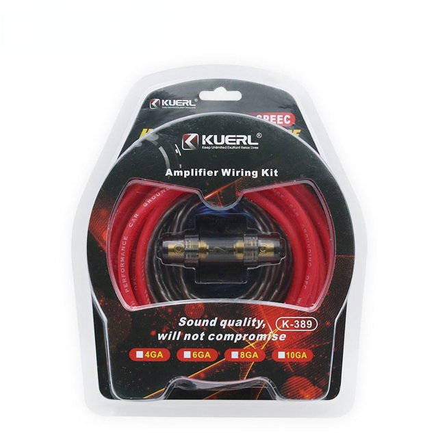 Car Audio Modification Subwoofer Modification Connection Cable 10/8/6/4GA Car Amplifier Cable