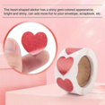 thumbnail image 5 of Glitter Stickers Roll,Heart Labels for Wedding(500Pcs/Roll), 5 of 5