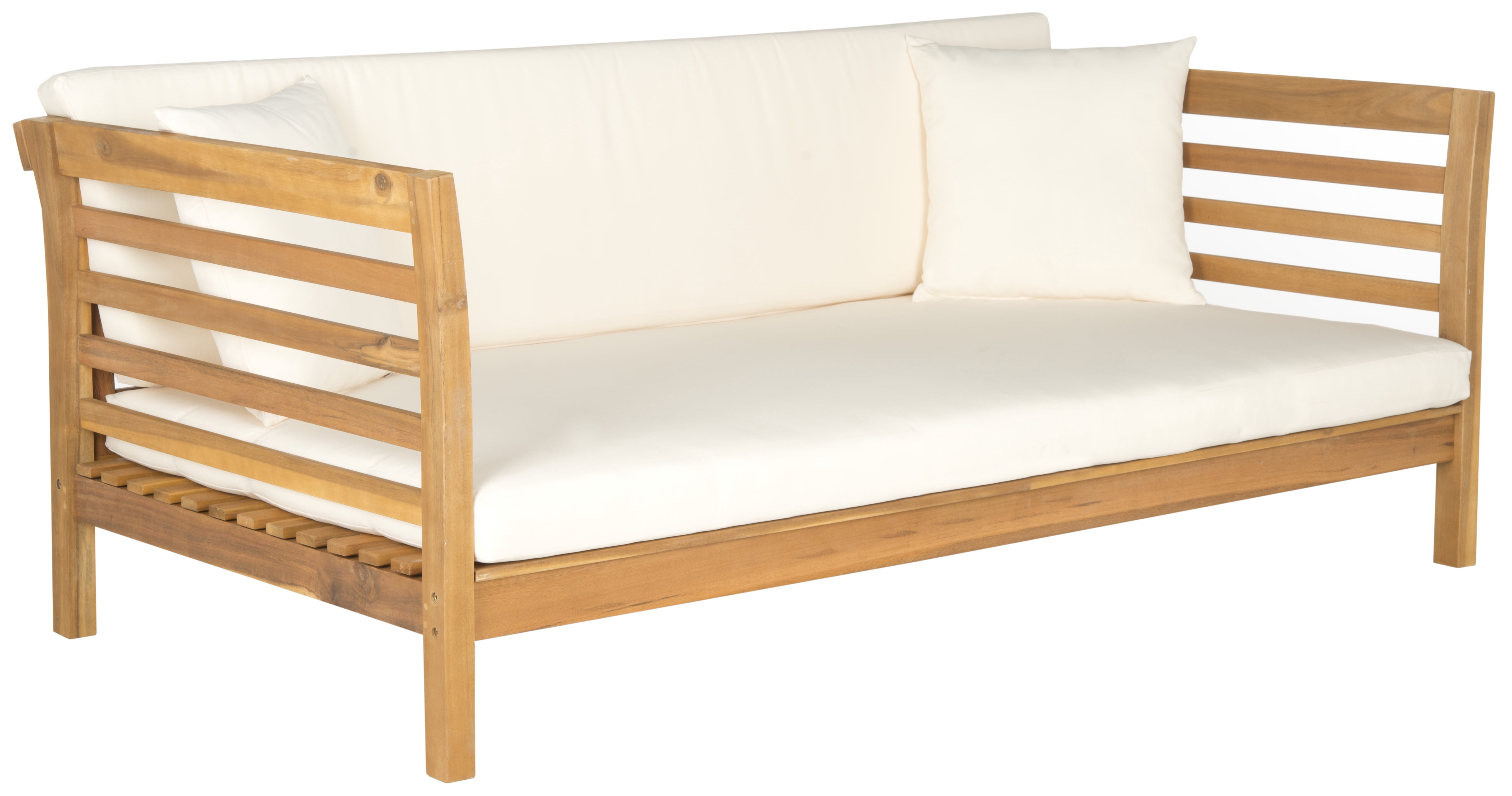 Safavieh Patio Malibu Modern Outdoor Day Bed with Throw Pillows