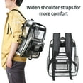 thumbnail image 3 of TRANSLINK Clear School Backpack Heavy Duty PVC Transparent Material and Ruggedly Reinforced Shoulder Straps, 3 of 9