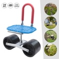 thumbnail image 4 of LOYALHEARTDY Adjustable Height Garden Cart Rolling Stool with Swivel Seat and 2 Wheels, 4 of 12