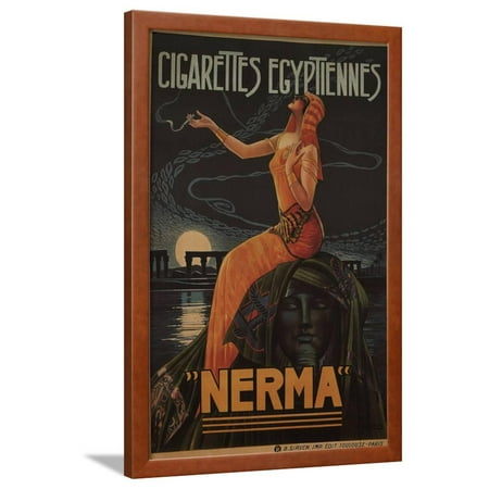 - Egyptian Cigarettes Nerma, 1924 Framed Print Wall Art By Gaspar Camps