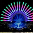 thumbnail image 2 of QHTT Pack of 100pcs Foam Sticks Colorful LED Foam Glow Sticks Flashing Glow Wands Light Up Rave Glowsticks for DJ Cheer Flashing Wedding Birthday Party Christmas Gift, 2 of 11