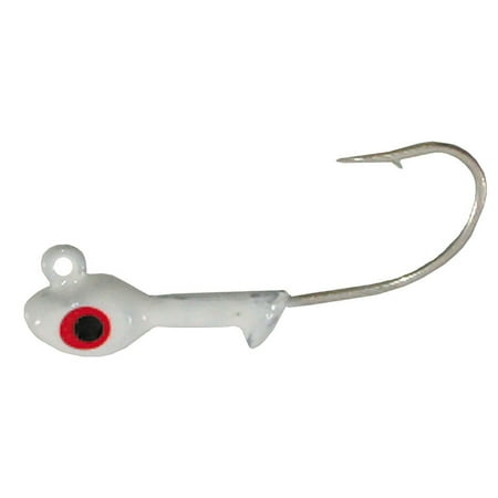 GOT-CHA HSWG12-1 Grub Head 1/2 oz 2/0 Hook White 10/Pack