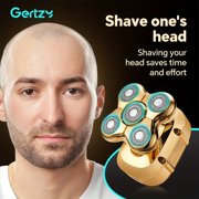 GERTZY Men's Electric Bald Shaver & Beard Trimmer - USB Rechargeable Hair Clipper with Magnetic Suction Blade for Effortless Grooming